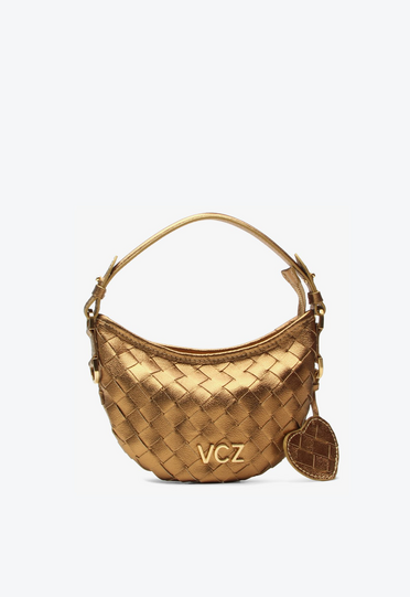 バッグ zzzzaaaa Bolsa Tiracolo Zoe Pequena Dourada | ZZ MALL