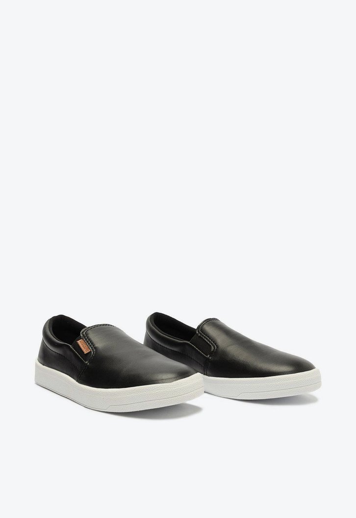 Tênis Slip On Preto Anacapri Liso Básico