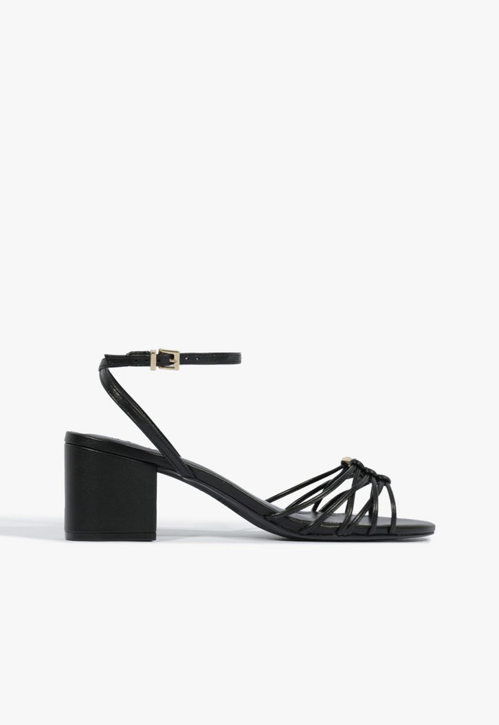 Sandália Kate Salto Bloco Preto