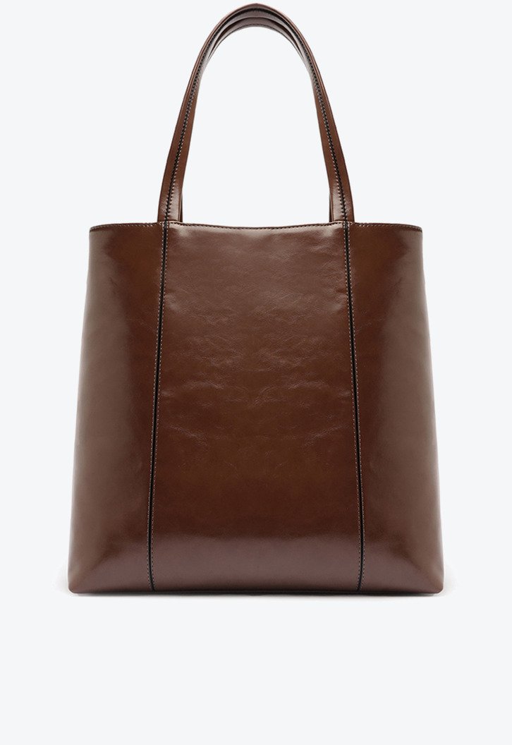 Bolsa Shopping Grande Madri Chaveiro Marrom