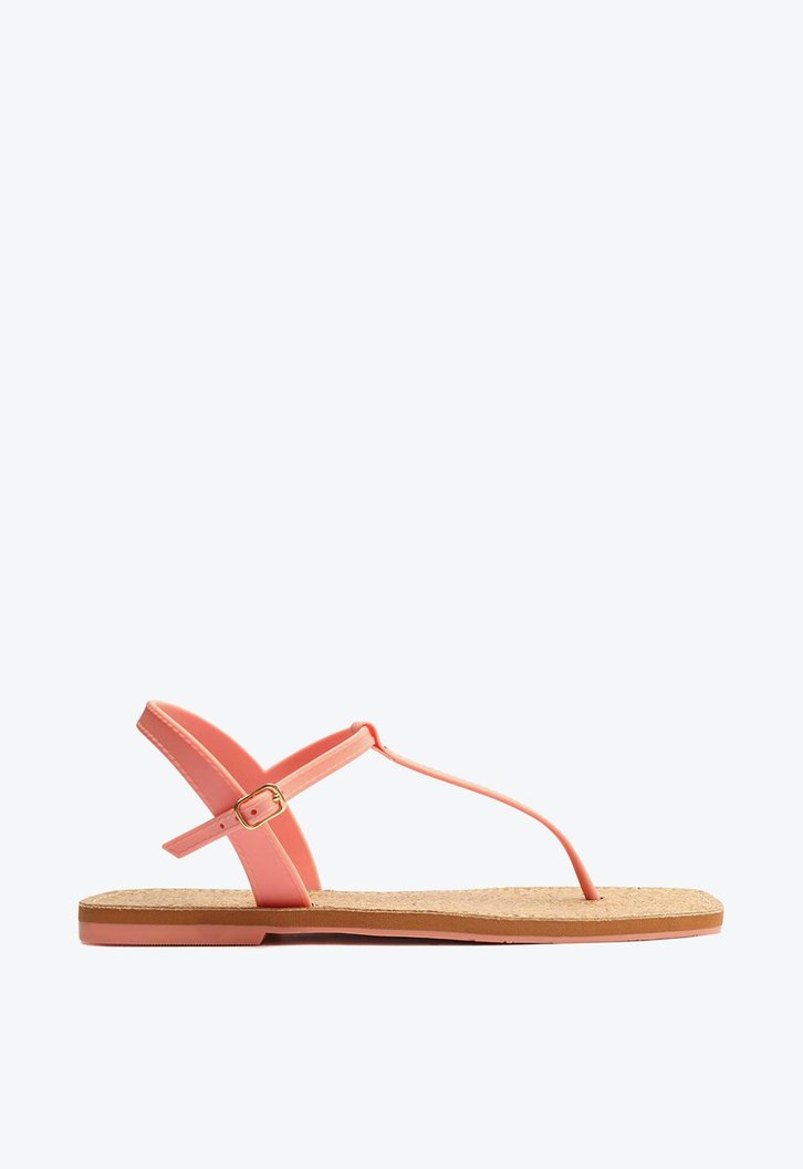 Kit Arezzo Sandália Rasteira Injetada Rosa