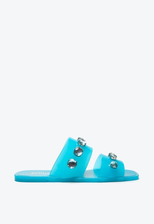 SANDÁLIA RASTEIRA AZUL SCHUTZ JELLYS STUDS