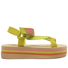 Sandália Papete Flatform Verde Anacapri Citron Color