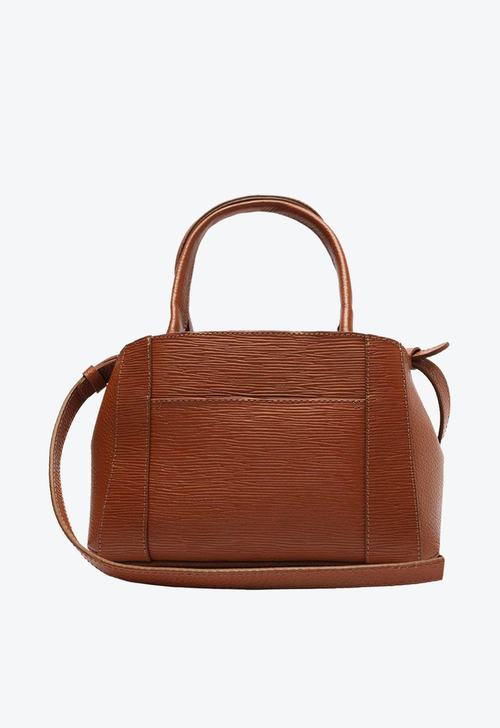 Bolsa Tote Marrom Arezzo Couro Bella Pequena