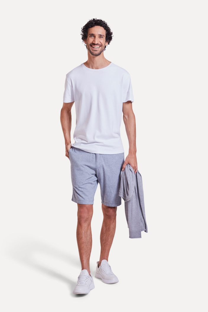 BERMUDA AZUL RESERVA DUPLA FACE OXFORD