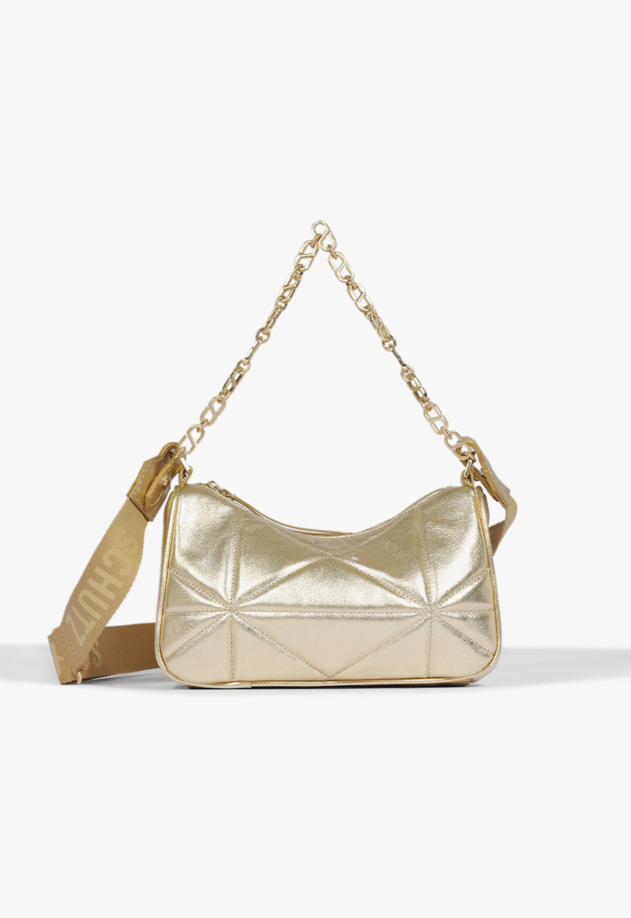 砂金 Bolsa Tiracolo Dourada | ZZ MALL