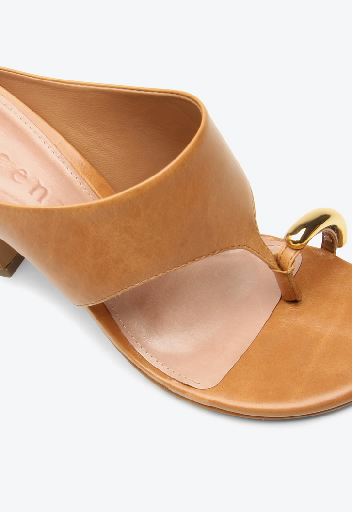 Tamanco Irina Caramelo | ZZ MALL