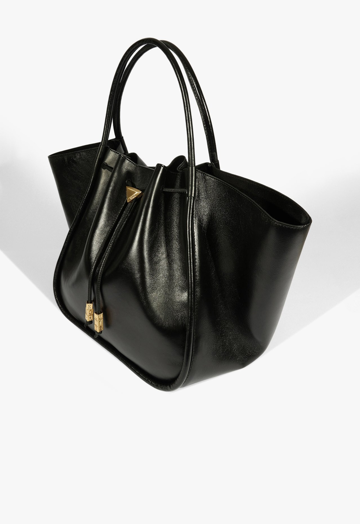 Bolsa Shopping Preta Schutz Maxi Jess Couro | ZZ MALL