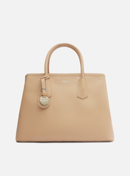 Bolsa Tote Bege Arezzo Giorno Grande Bag Charm