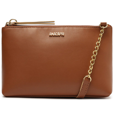 Crossbody Básica Marrom Anacapri Corrente Pequena