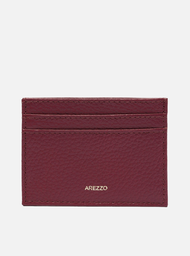 Porta-Cartões Roxo Arezzo Couro