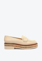 Mocassim Off-White Arezzo Couro Sola Multimaterial