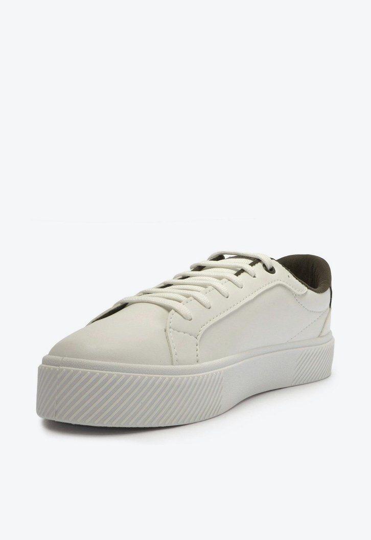 Tênis Flatform Branco E Verde Anacapri Lili