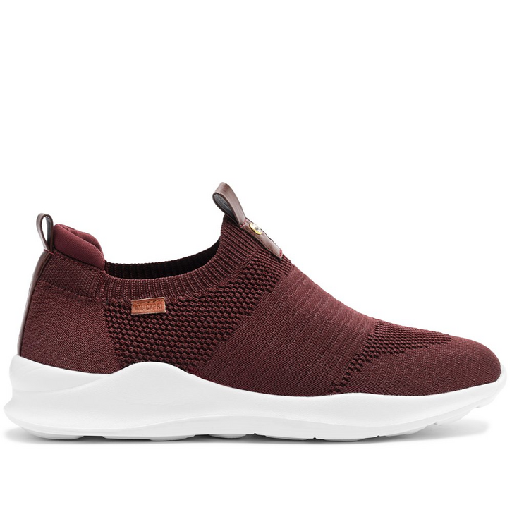 Tênis Slip On Streech Jogging Knit Roxo