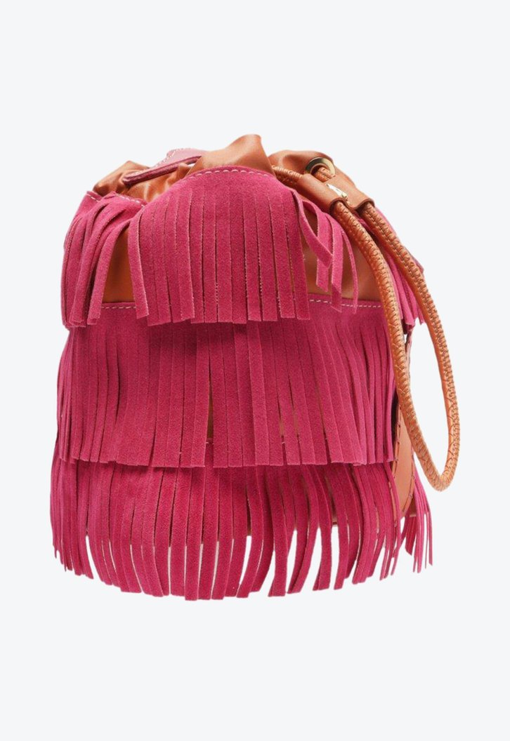 Bolsa Crossbody Rosa Anacapri Gonzalo Franjas Média