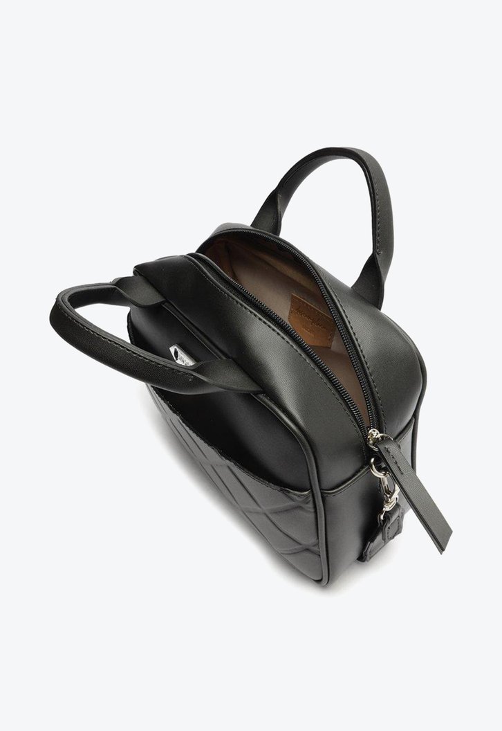 Bolsa Tote Preta Anacapri Matelassê Média