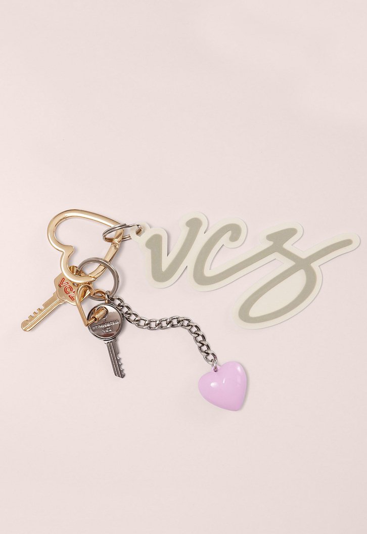Chaveiro Bag Charm VCZ  Cinza