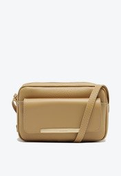 Bolsa Tiracolo Média Com Bolso Valentina Bege