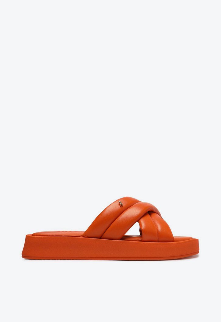 Sandália Flatform Laranja Anacapri Analu
