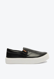 Slip On Flatform Preto Anacapri Tênis Liso Básico