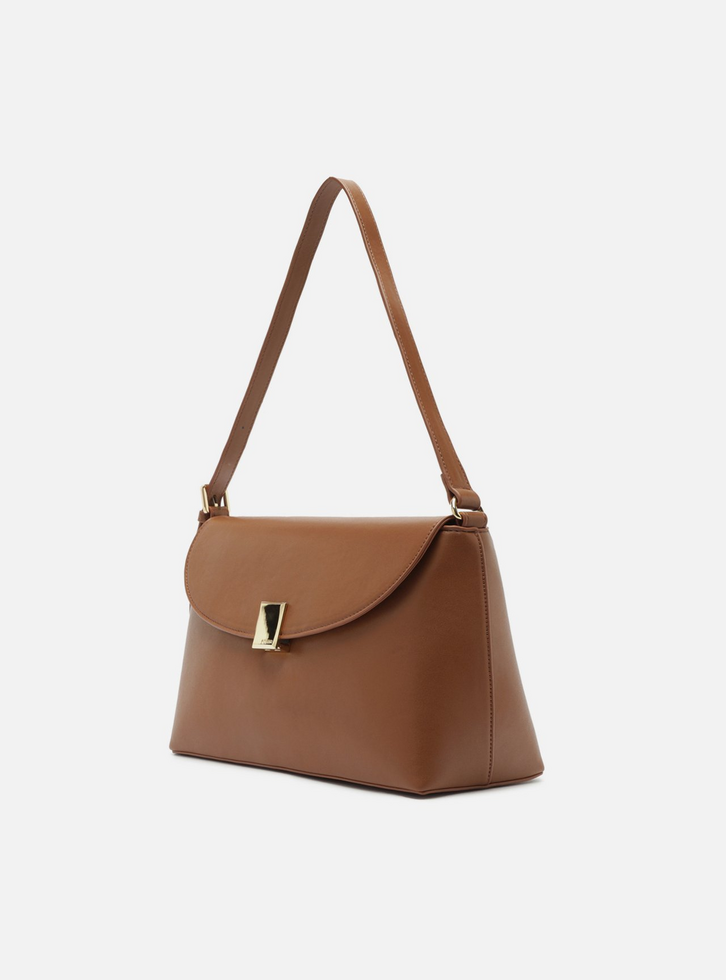 あずさ Bolsa Shoulder Marrom Média | ZZ MALL
