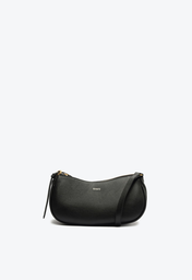 Bolsa Tiracolo Preta Schutz Baguette Sara Couro
