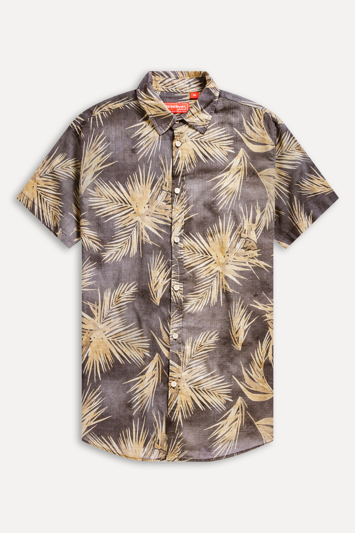 Camisa Preta Reserva Mc Estampada Grumari