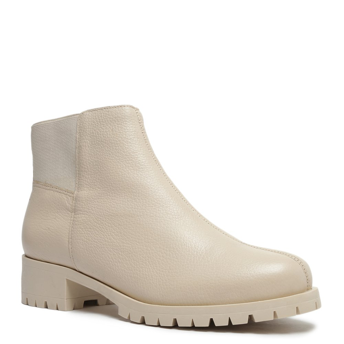 BOTA OFF-WHITE AREZZO CHELSEA COURO SALTO BLOCO BAIXO