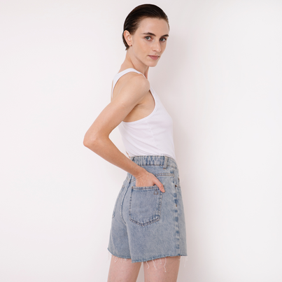 Shorts Azul Yes I Am Jeans Ruthl Vintage