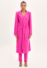 Trench Coat Rosa My Favorite Midi | ZZ MALL