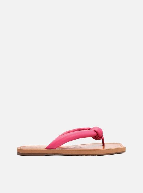 FLIP FLOP ROSA AREZZO TIRAS BOMBADAS