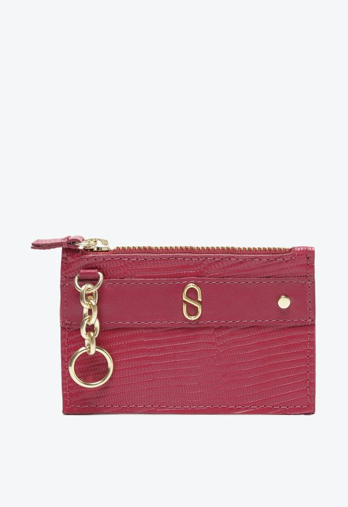 Porta Cartões Malibu Couro Vermelho