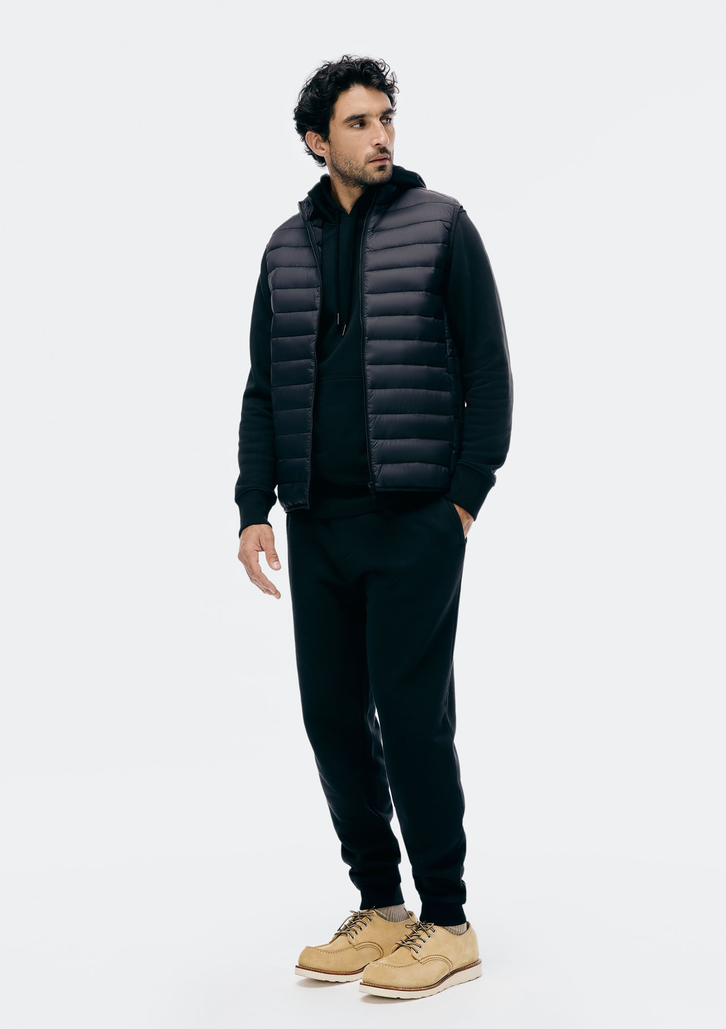 Colete Básico Preto Hering Puffer Comfort