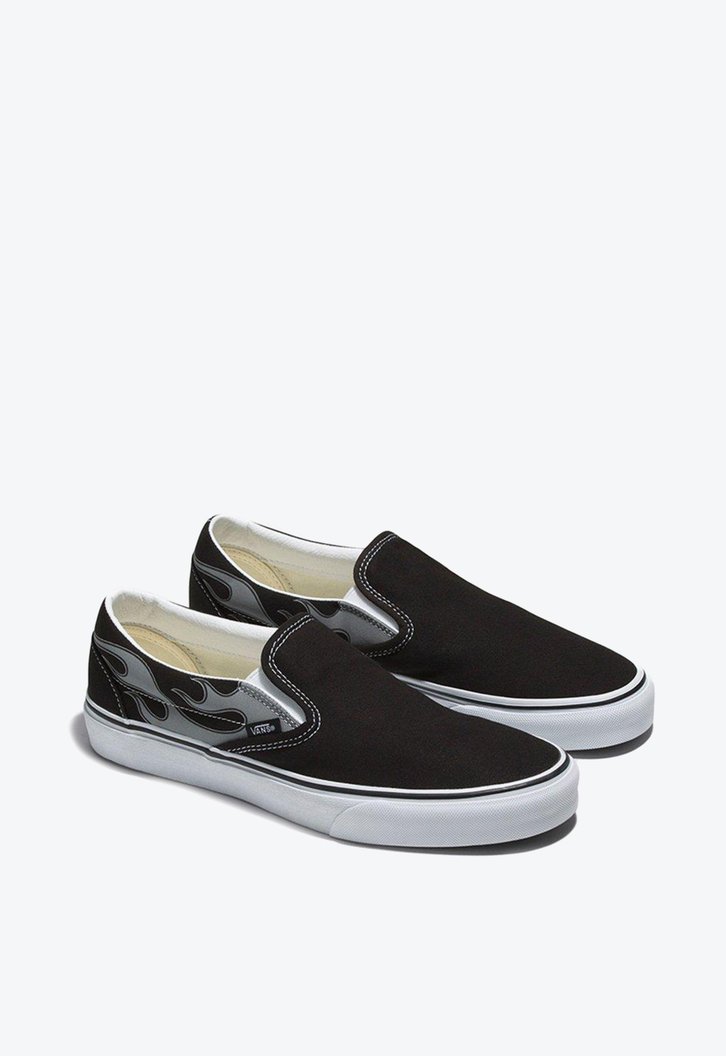 Tênis Vans Slip On Classic Reflective Flame Black