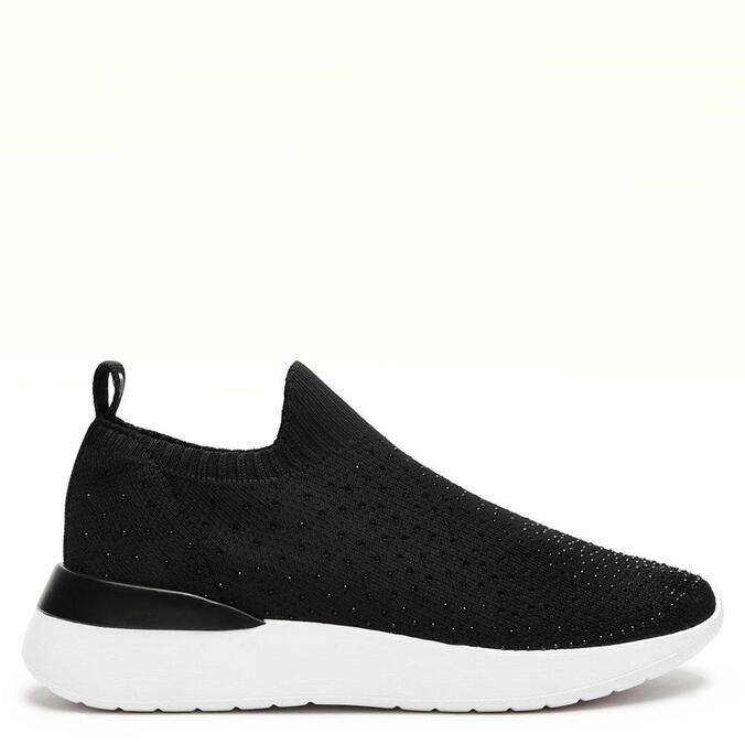 slip on preto com brilho