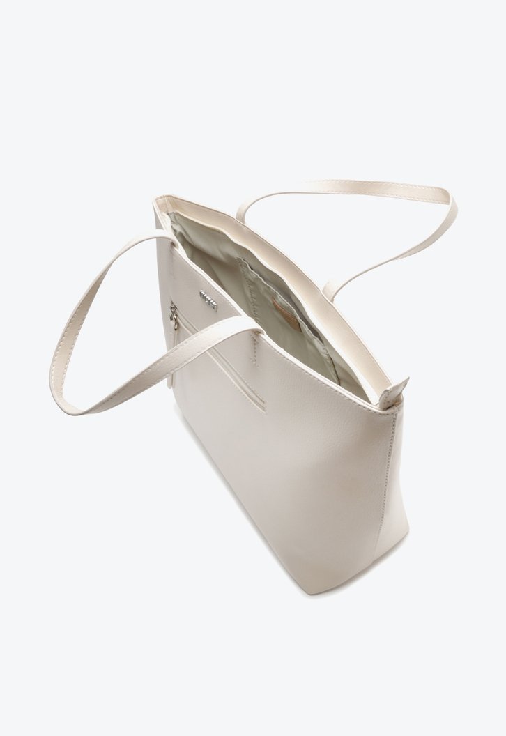 Bolsa Shopping Nude Zíper Grande