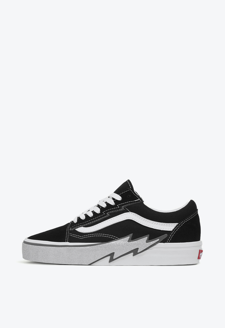 Tênis Old Skool Glitter Sidewall Black