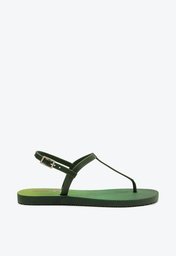 Sandália Verde Anacapri Slim Estampa Guaraná