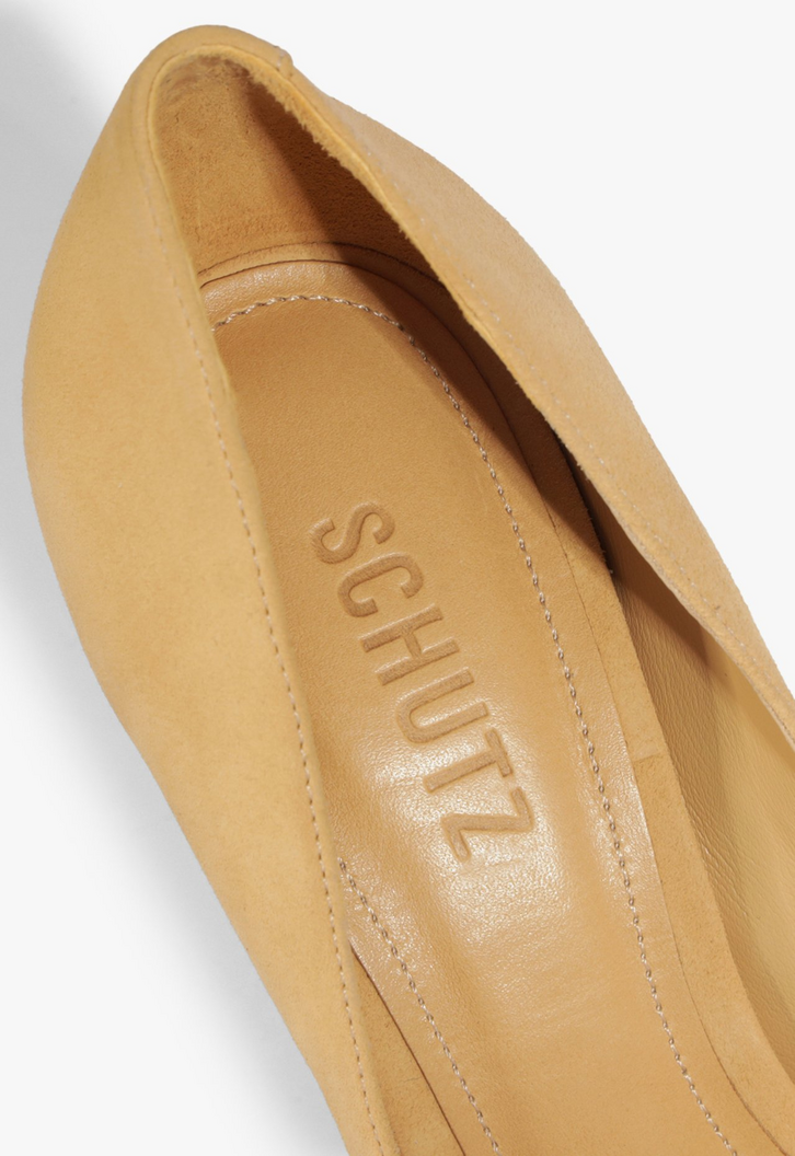 Scarpin Lexi Camurça Bege