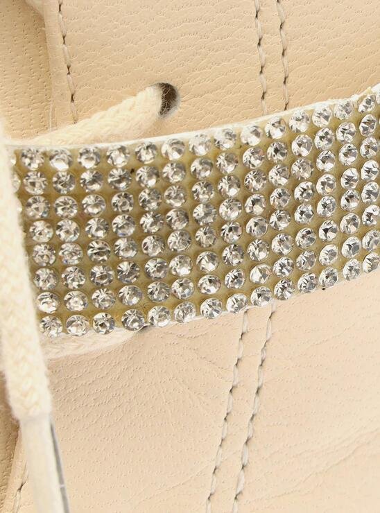 COTURNO INFANTIL OFF-WHITE AREZZO TIRA STRASS BAMBINI