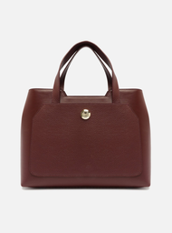 Bolsa Tote Bordô Arezzo Média Botão Metal