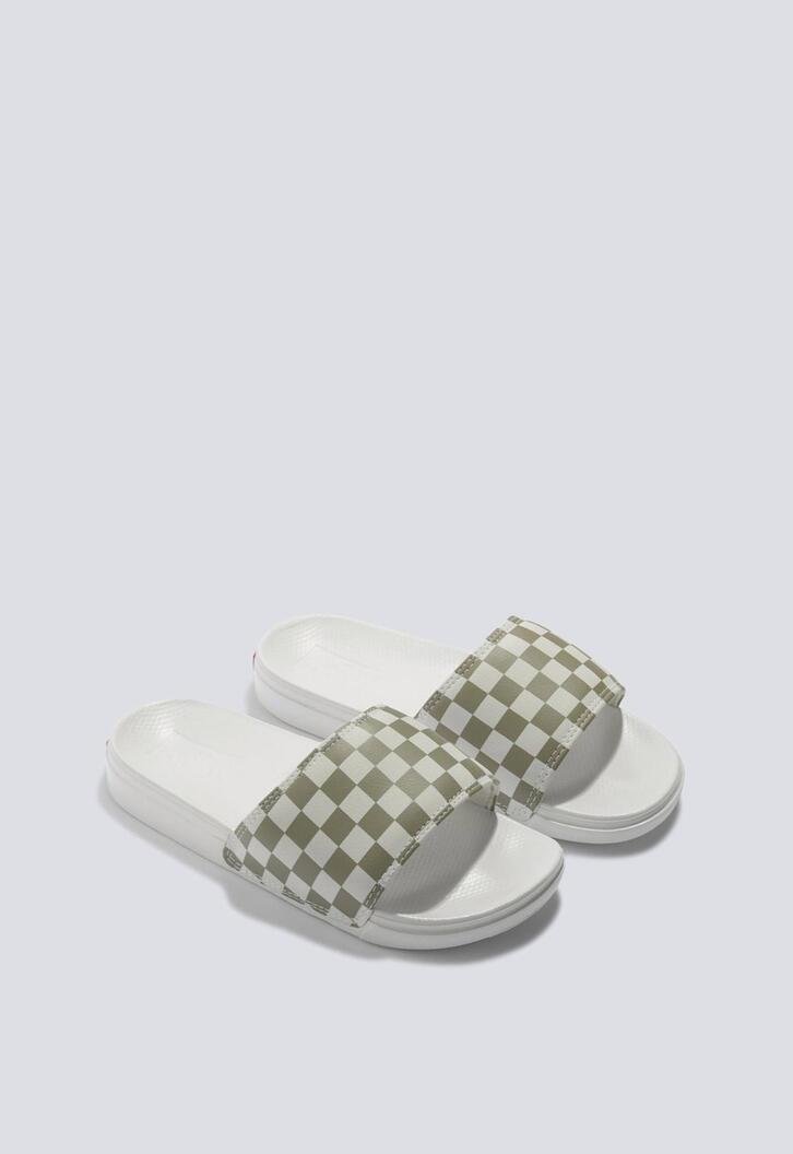 Chinelo Slide-On Checkerboard Sage