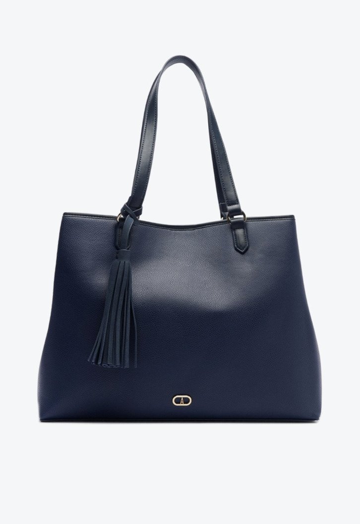 Bolsa Shopping Grande Tassel Azul