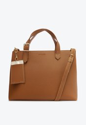 Bolsa Tote Marrom Anacapri Média Porta-cartão Removível
