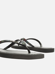 Chinelo de Dedo Preto Recouro Square Strass Brizza | ZZ MALL Chinelo de Dedo Preto Recouro Square Strass Brizza | ZZ MALL
