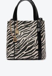 Bolsa Tote Média Madri Chaveiro Animal Print Zebra