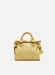 Bolsa Tote Amarela Arezzo Couro Pequena Alças Mix