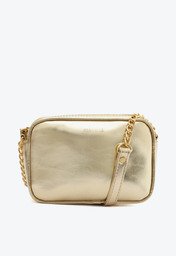 Bolsa Tiracolo Pequena Essencial Dourada