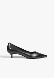 Scarpin Preto Schutz Laura Mid Couro