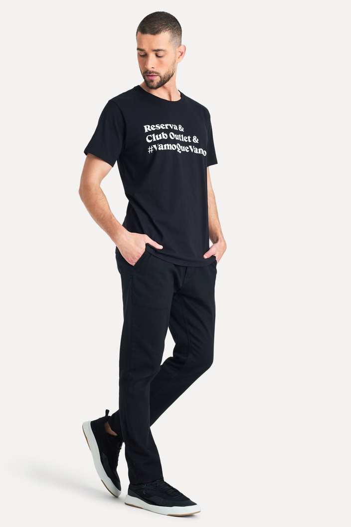 T-SHIRT PRETA RESERVA FACA VOCE MESMO 2.0